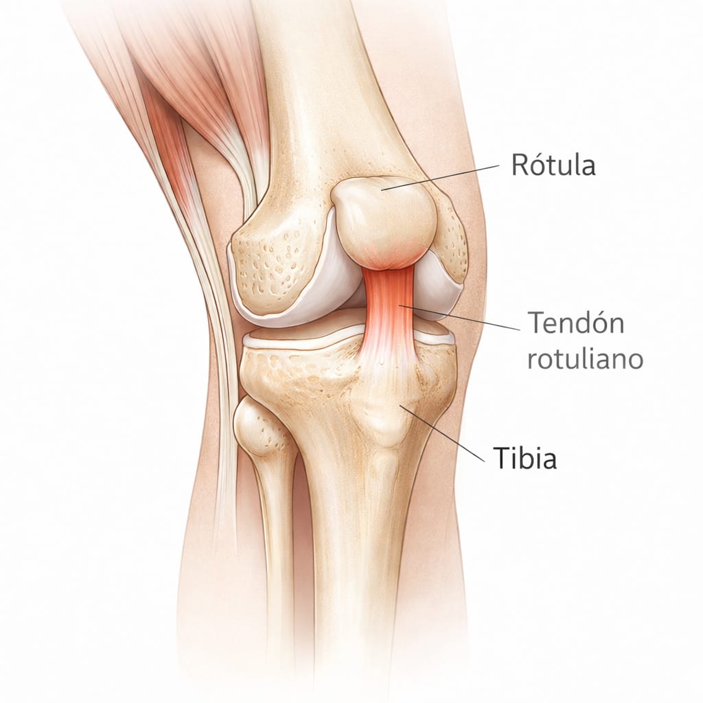 Anatomía detallada de la rodilla