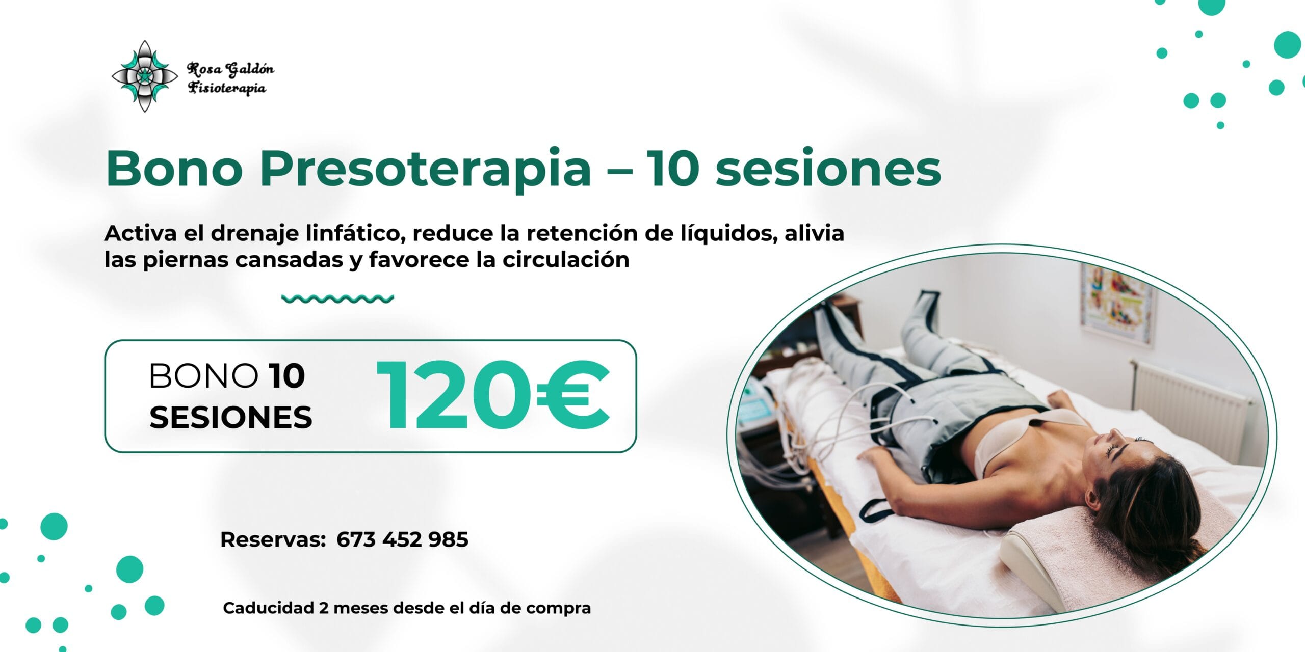 Bono de presoterapia 10 sesiones en Albacete
