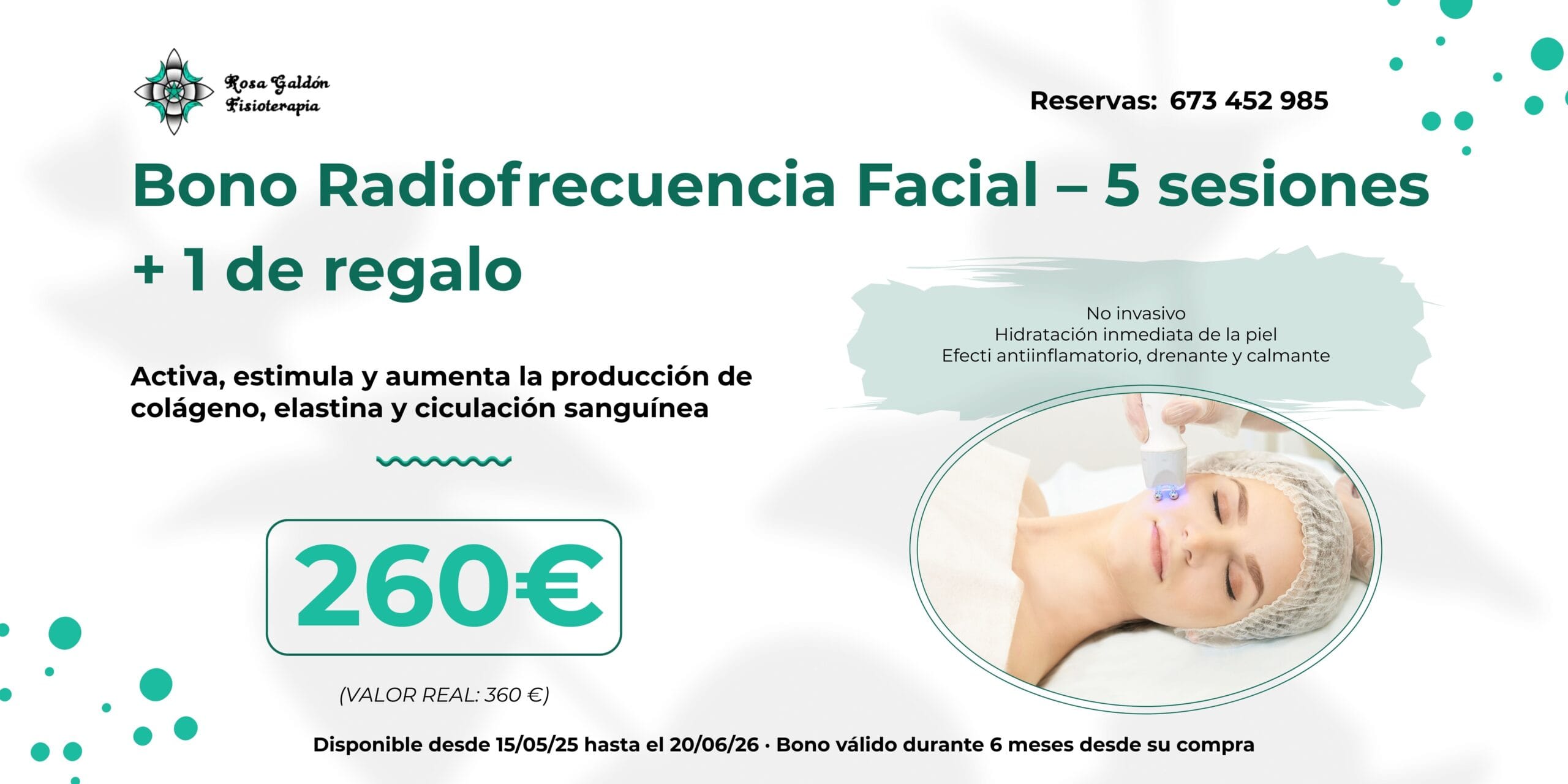 Bono radiofrecuencia facial de 5 sesiones y 1 sesión de regalo en Albacete