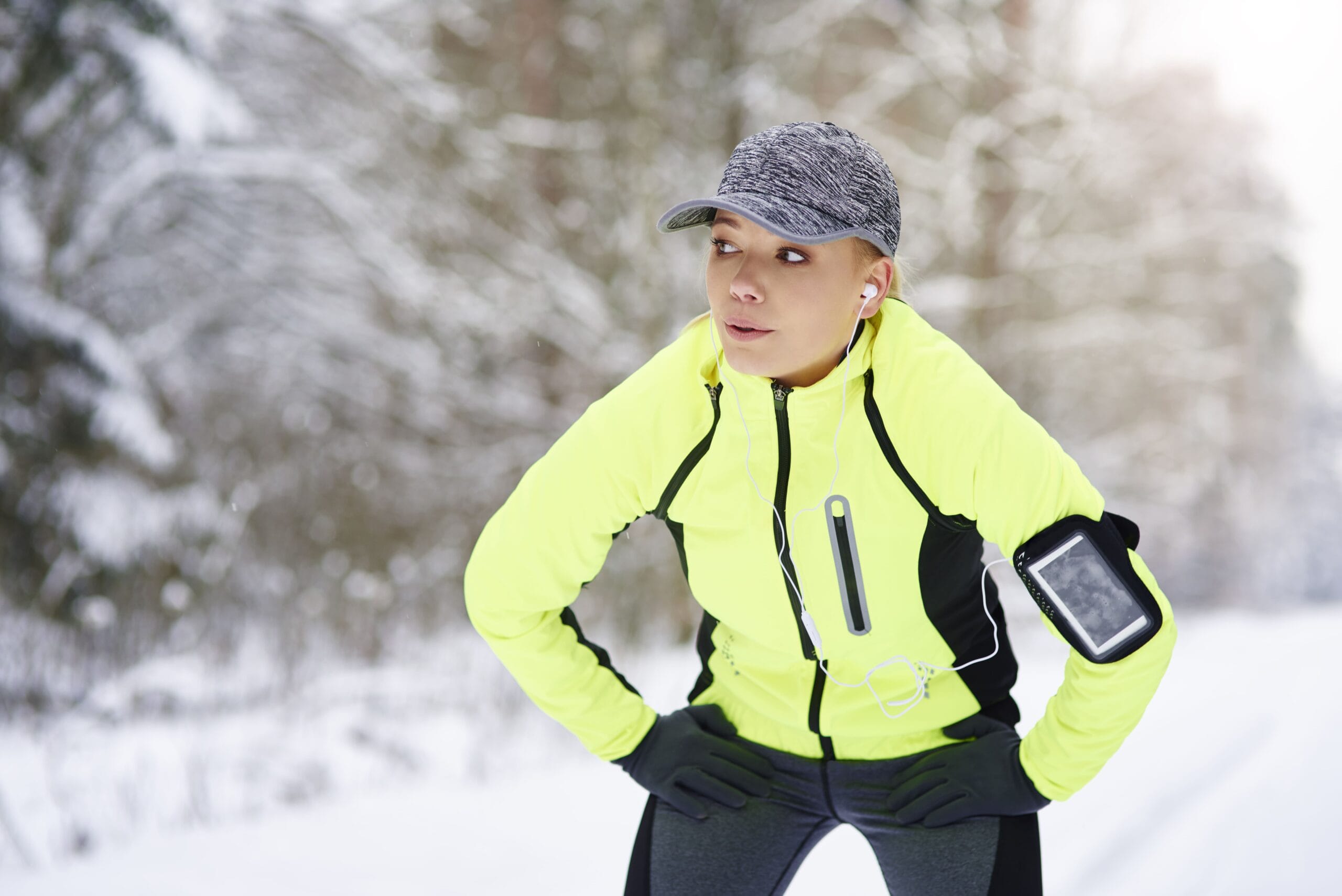 Descansar después de correr con frío