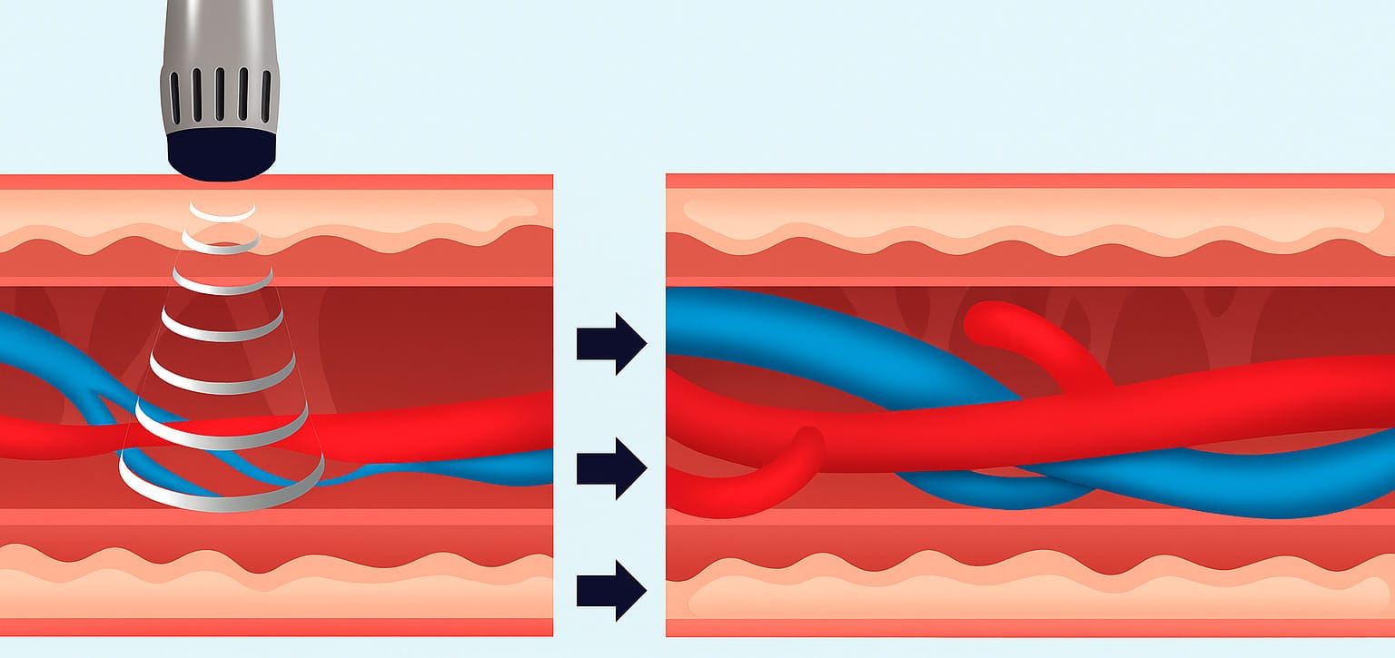 Cómo funcionan las ondas de choque para reparar tejidos dañados