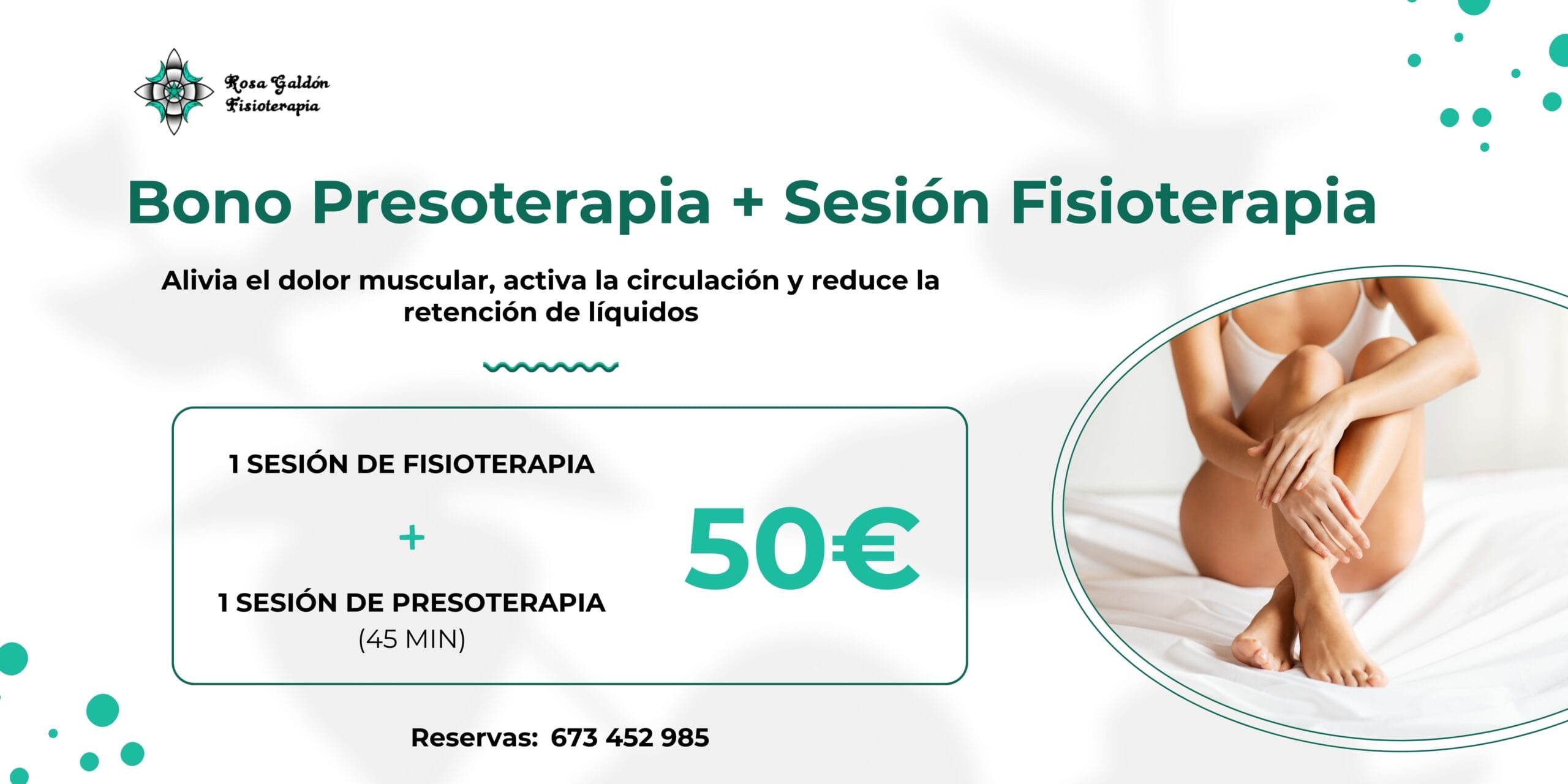 Bono de presoterapia + una sesión de fisioterapia profesional en Albacete